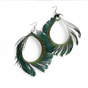 Peacock Feather‎ Earrings